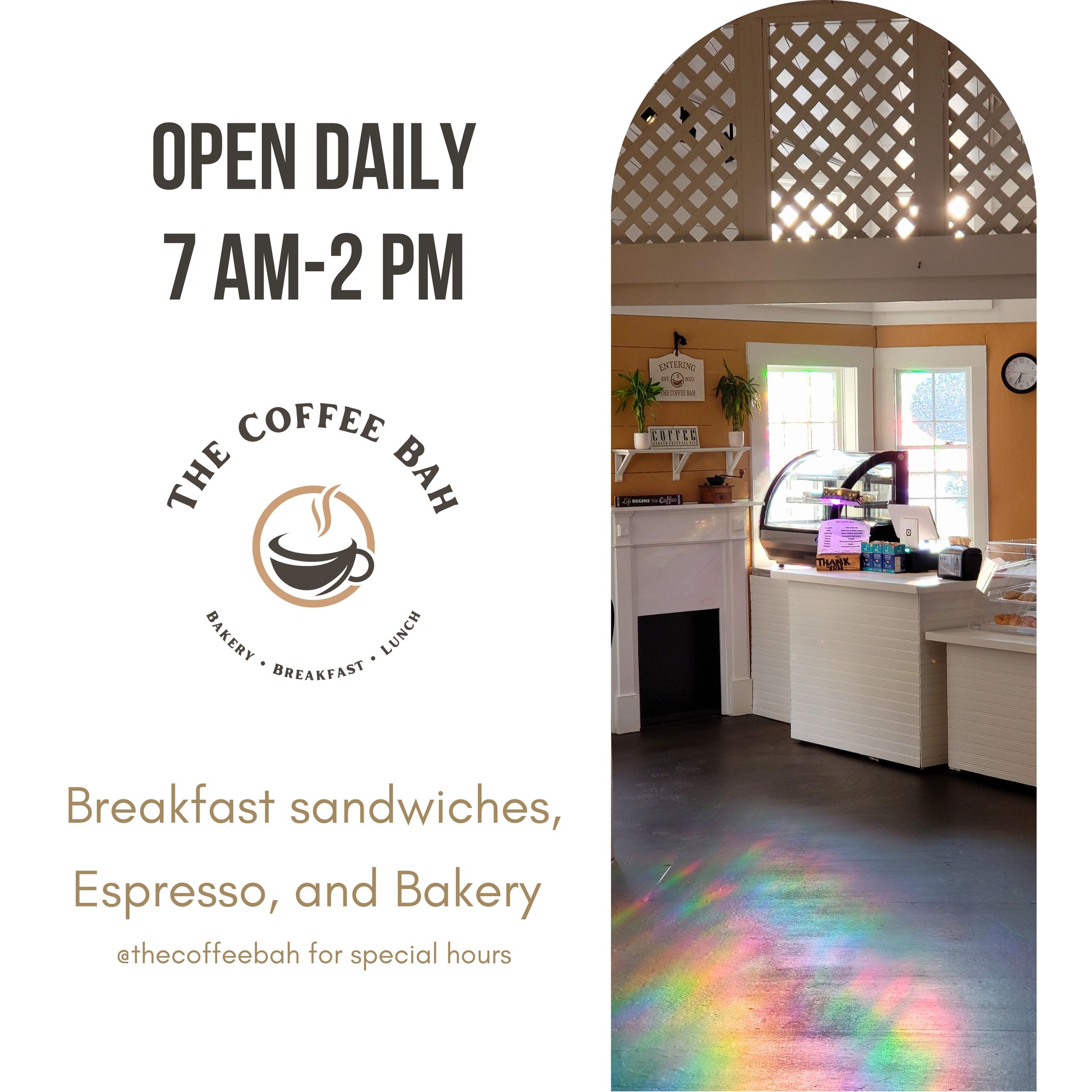 The Coffee Bah Bakery, Breakfast Sandwiches, Takeout Coffee Nearby